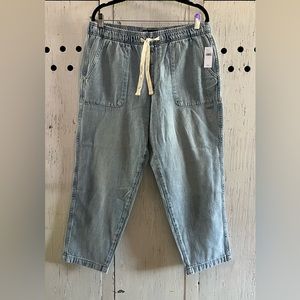 NWT Gap Large Elastic Waist Soft Denim Pant